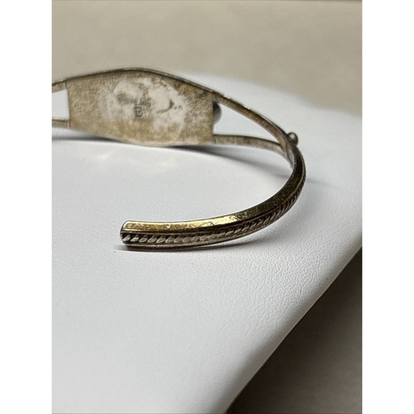 BENNIE BOWEKATY BRACELET STERLING SILVER WITH OPALS - Picture 8 of 16